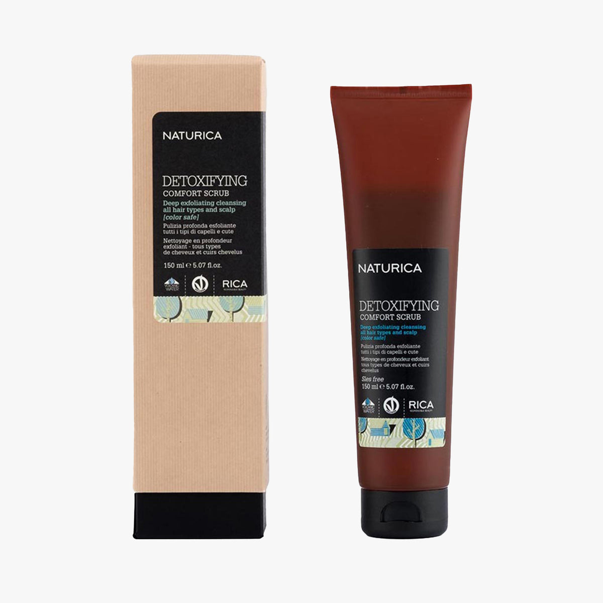 Detoxifying comfort scrub in tubo