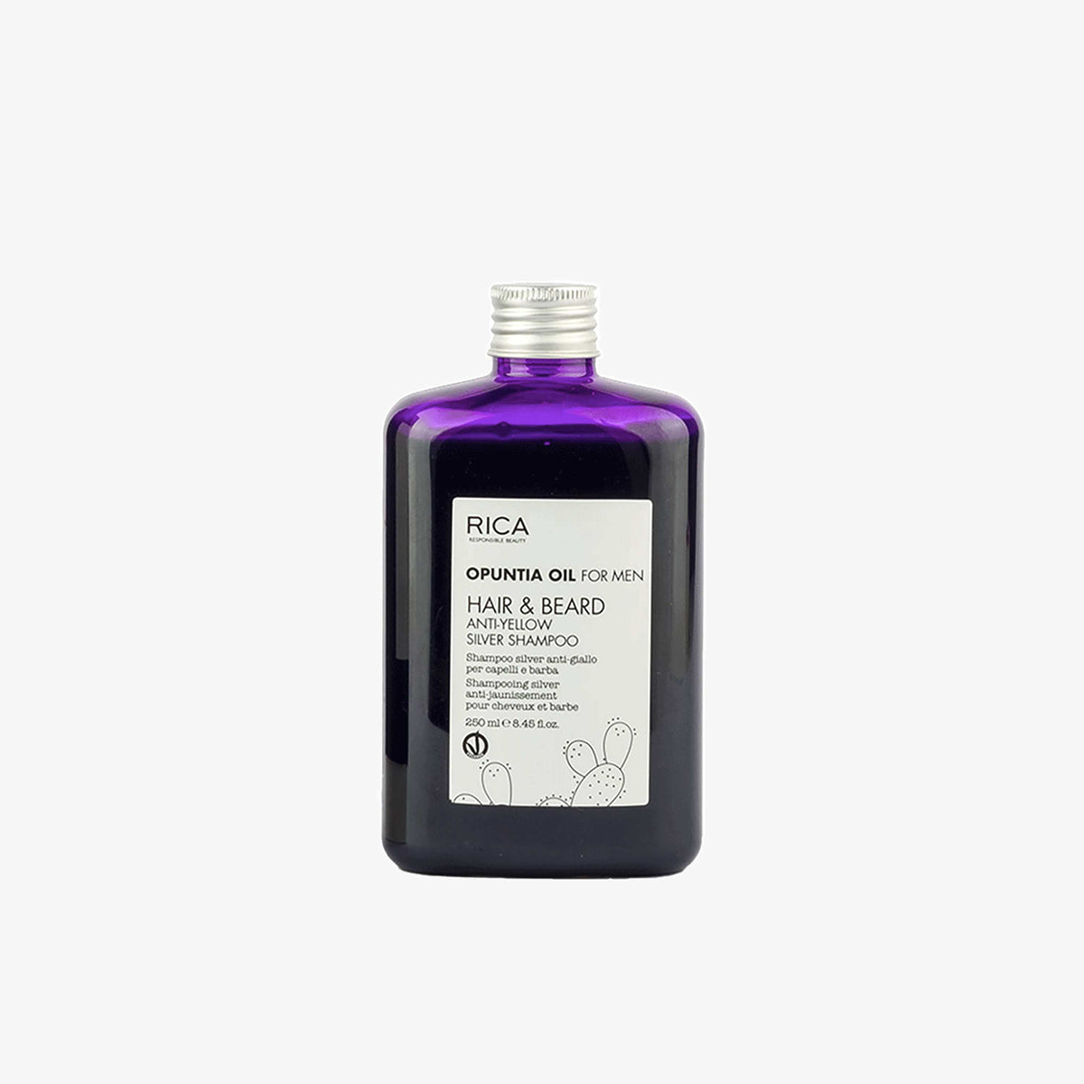 Champú plata antiamarillo para cabello y barba