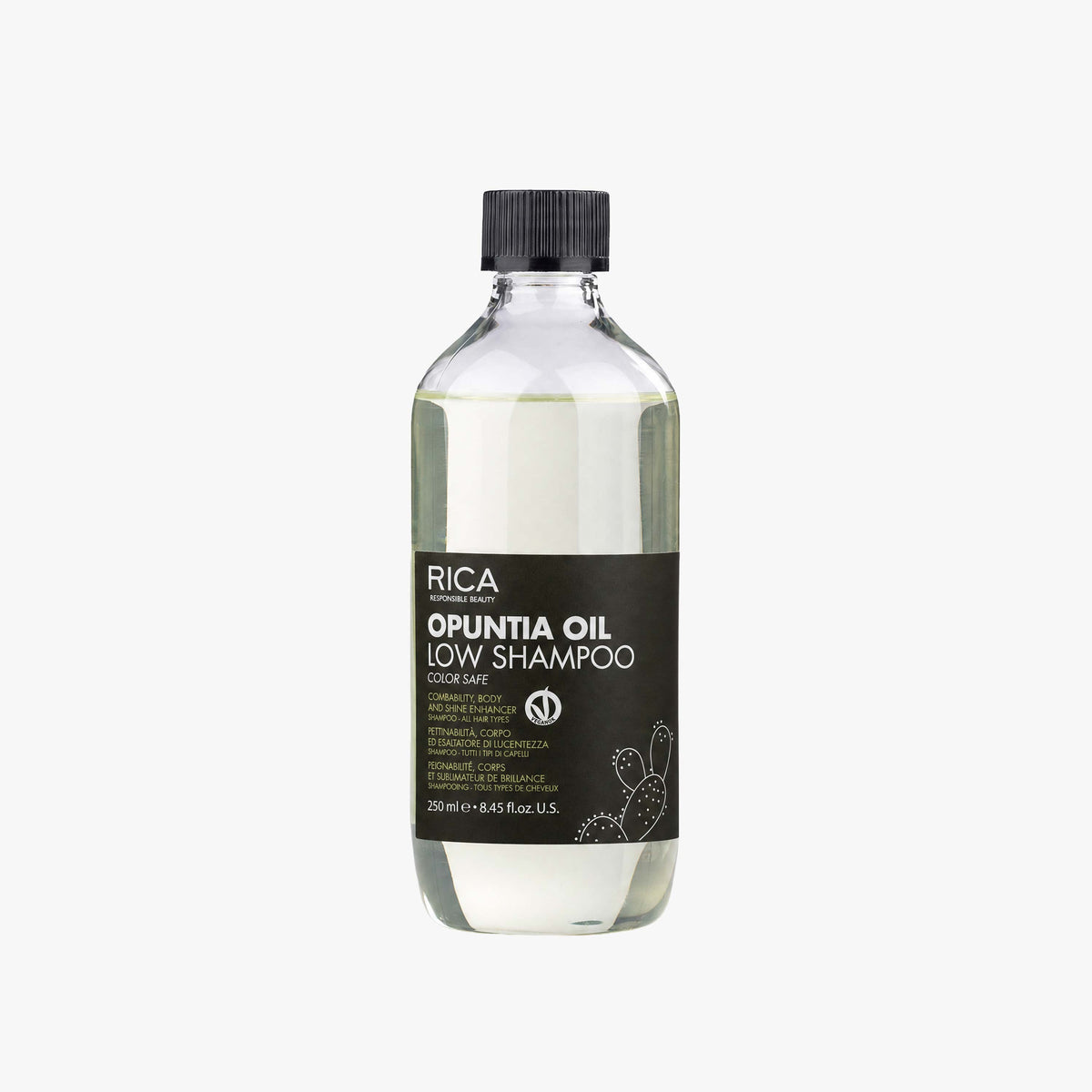 Champú suave de aceite de Opuntia